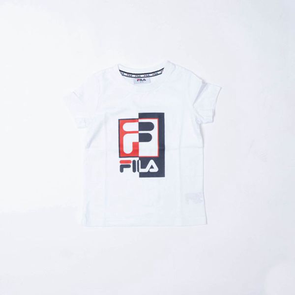 Fila Archie Girl's T-Shirts - White,NZ 356-38254